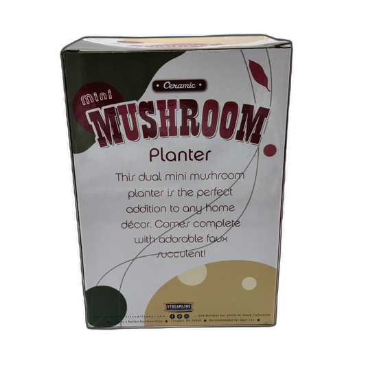 Mini Mushroom Planter Ceramic Streamline Imagined