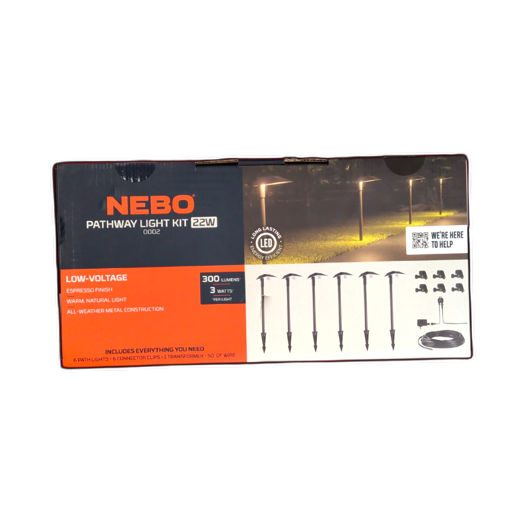 Low Voltage Pathway Light Kit 22W 6 Path Lights Nebo - Additional View