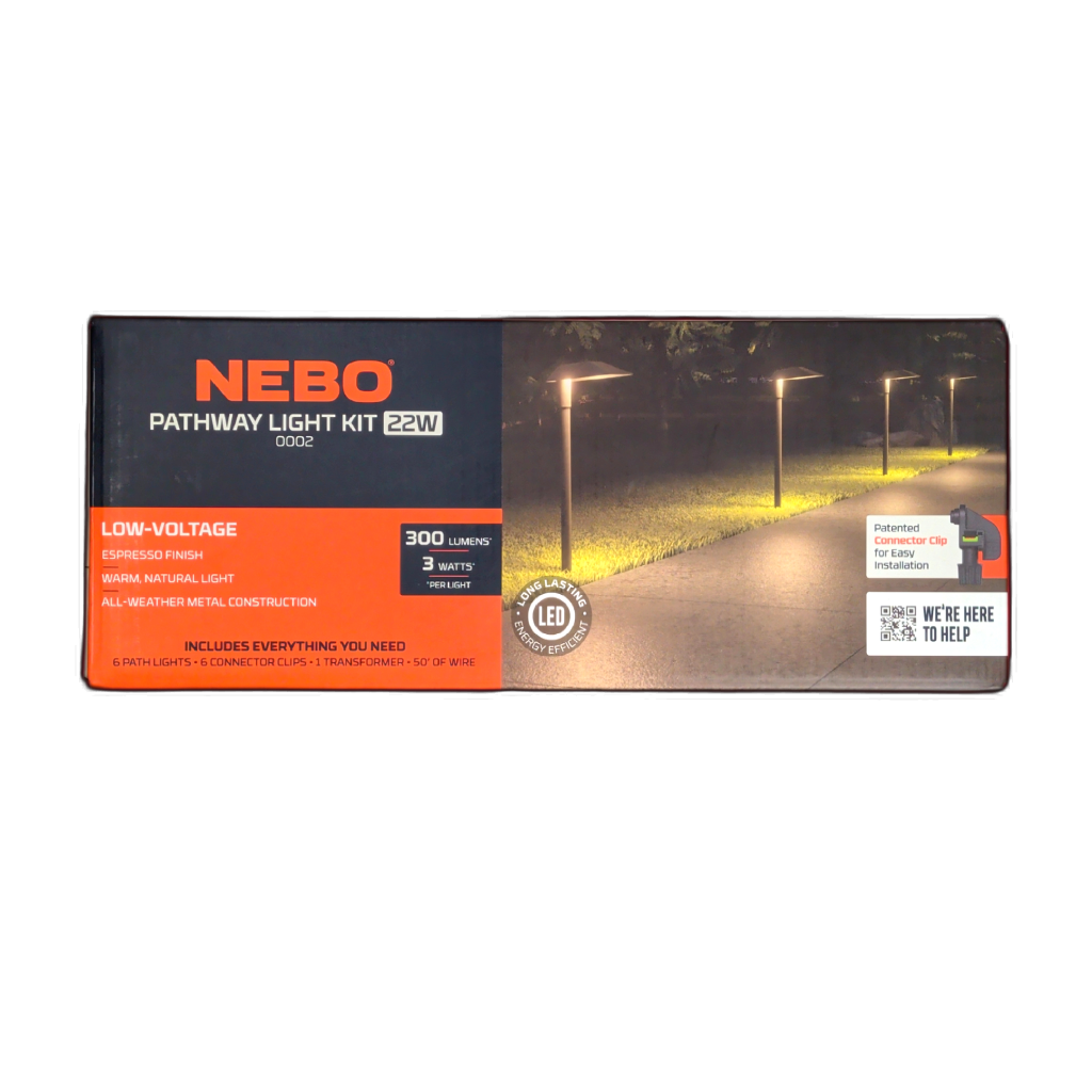 Low Voltage Pathway Light Kit 22W 6 Path Lights Nebo