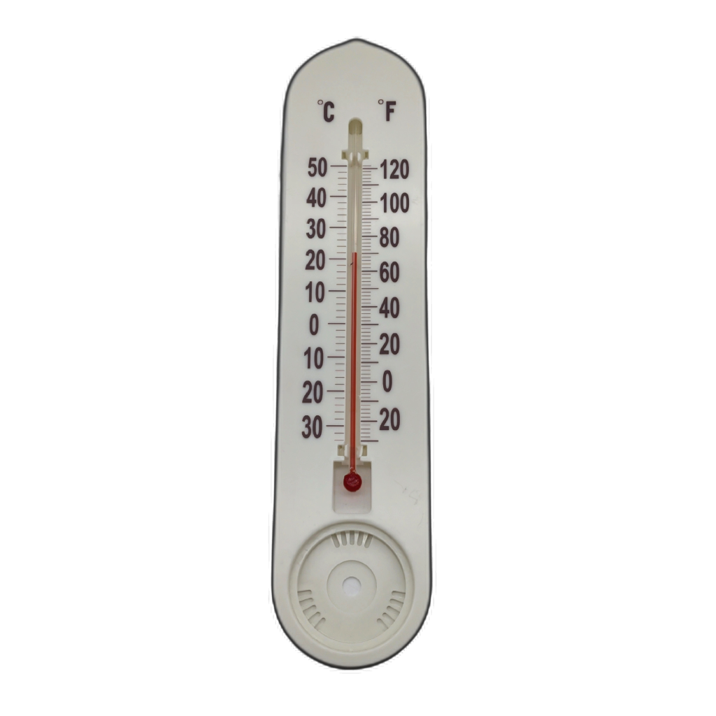 Thermometer W/hygrometer Indoor/outdoor White Plastic