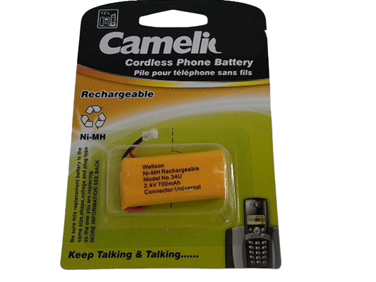 Cordless phone battery 6393 2.4V 730mAh