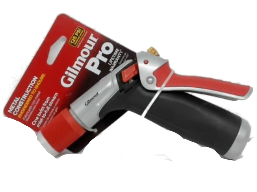 Lance d'arrosage Gilmour Pro, poignée rouge, 125 psi