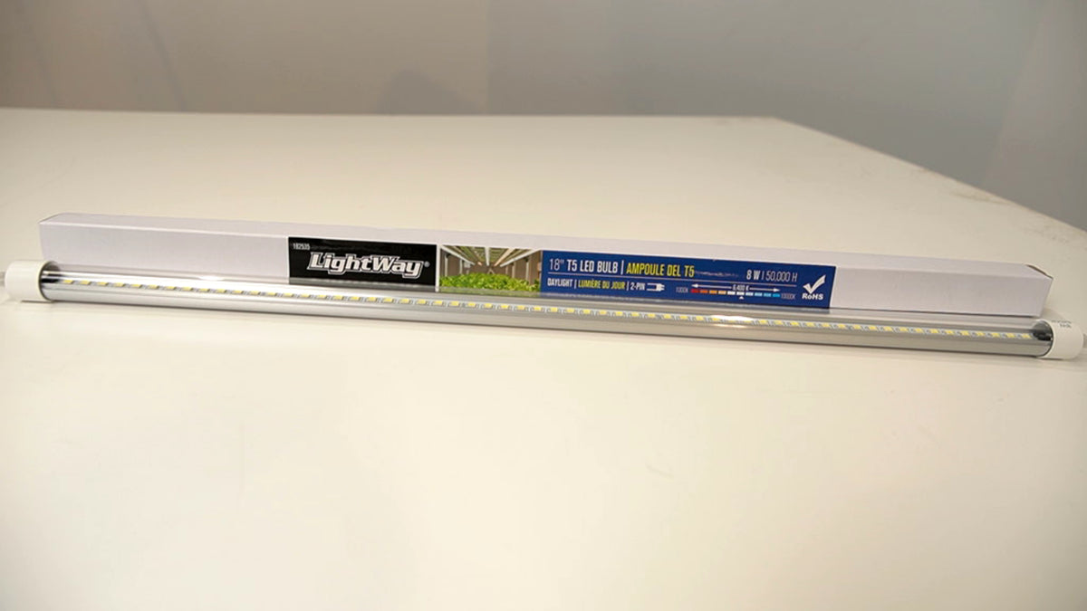 LED T5 Bulb 18" 8W Daylight 6400k 2 Pin Lightway