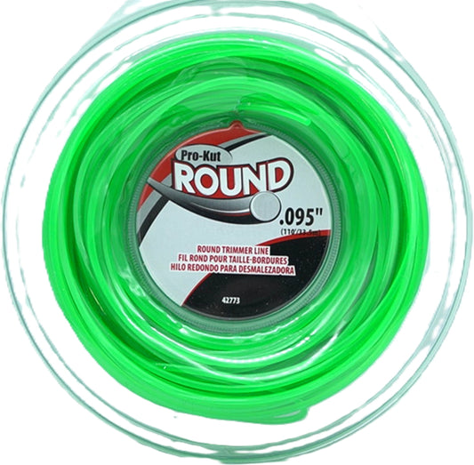 Round Trimmer Line 0.095" x 110' Green Pro-kut Round
