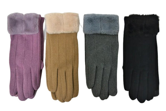 Gloves Ladies Fleece Asst'd Colors