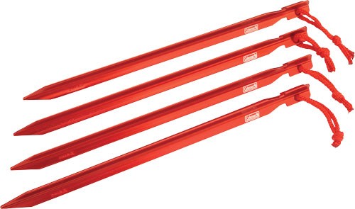 Aluminum Tent Stakes 9" 4pk. Coleman or B/U .99each