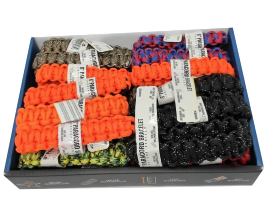 Paracord Bracelet 8" 500lbs. Breaking Point Ass't Colours