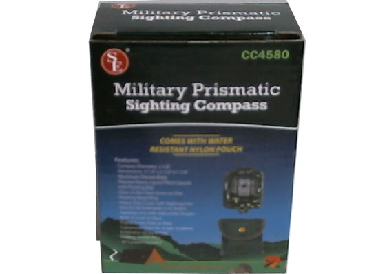 Sighting Compass Military Prismatic w/Pouch