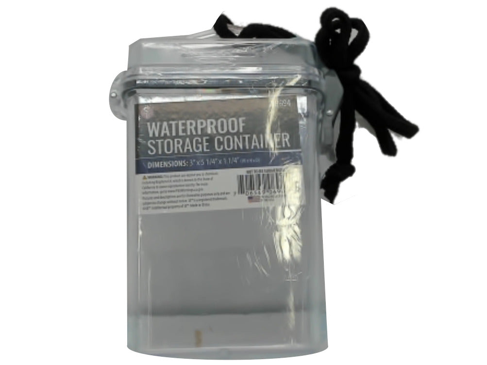 Waterproof Storage Container 3" x 5-1/4" x 1-1/4" Plastic