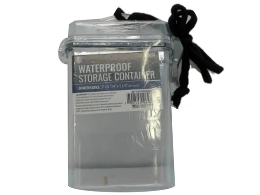 Waterproof Storage Container 3" x 5-1/4" x 1-1/4" Plastic