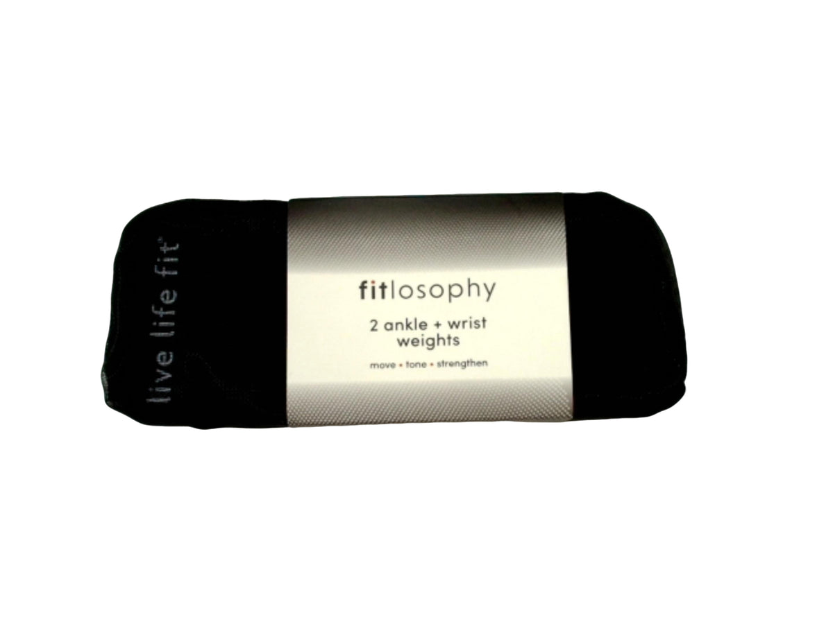 2pc. Ankle + Wrist Weights Black Fitlosophy