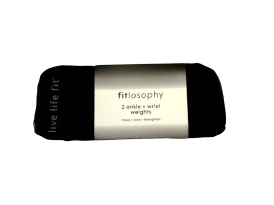 2pc. Ankle + Wrist Weights Black Fitlosophy
