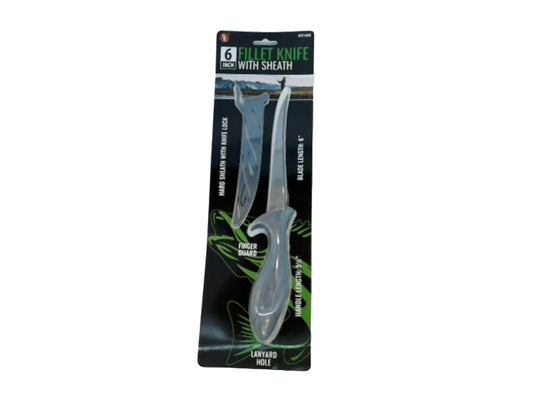 6" Fillet Knife w/Sheath
