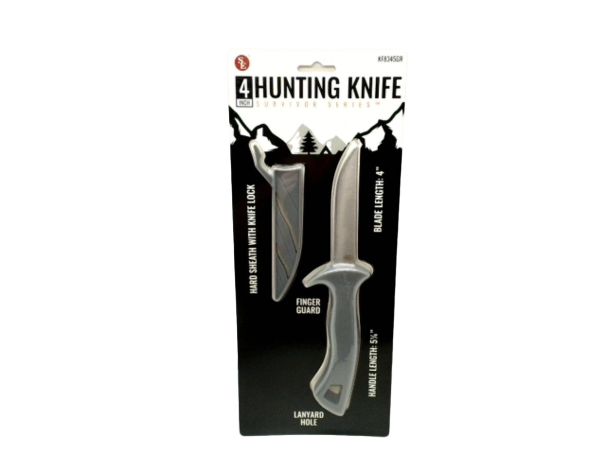 Hunting Knife 4" Blade 5.25" Handle w/Sheath