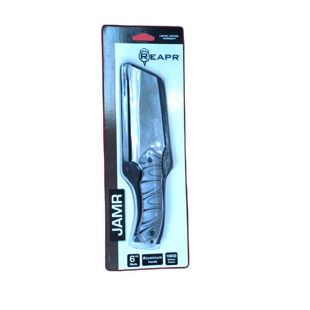 Jamr Knife 6" Blade Aluminum Handle w/1680D Ballistic Sheath Reapr