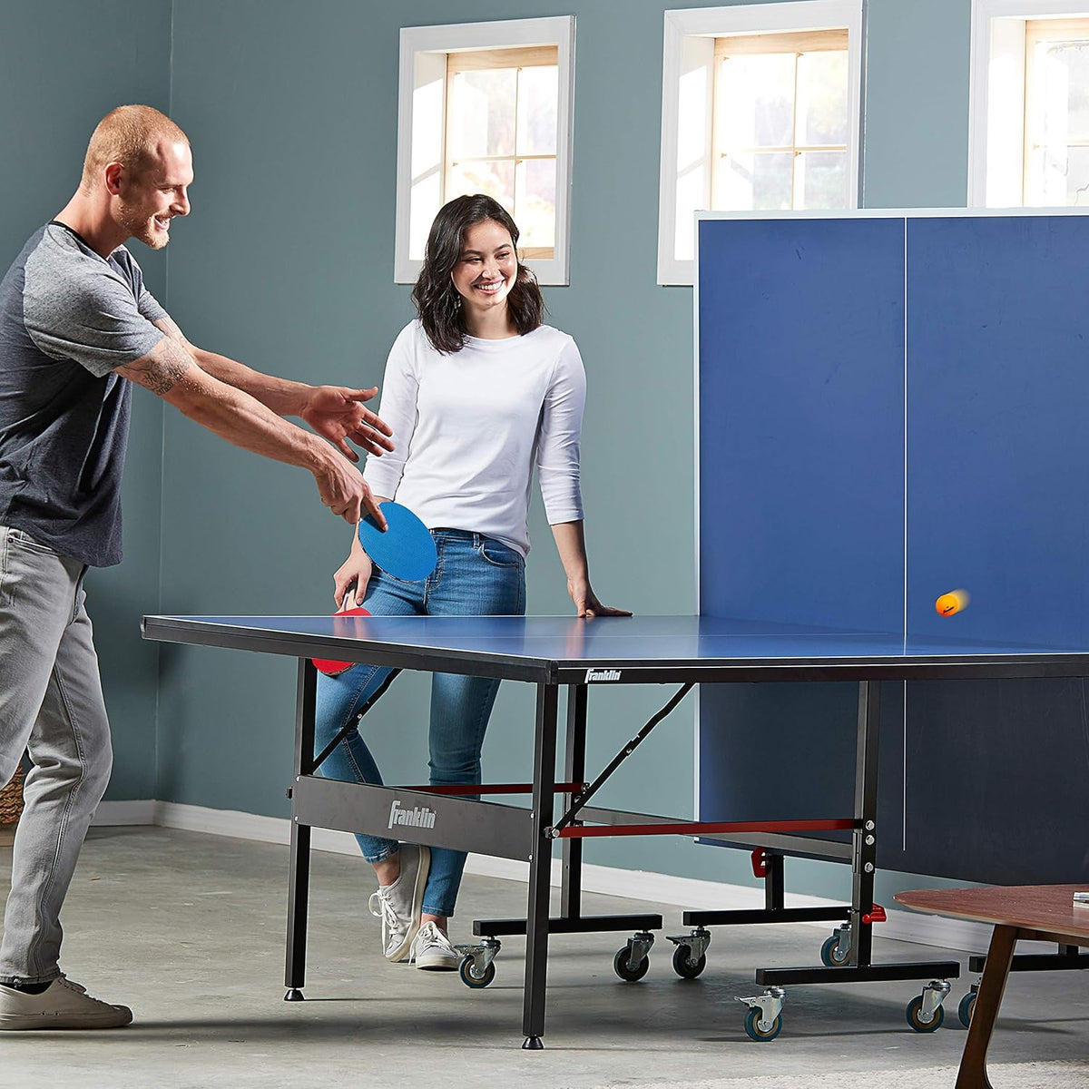 2 Player Paddle Set w/3 Table Tennis Balls Franklin - Additional View