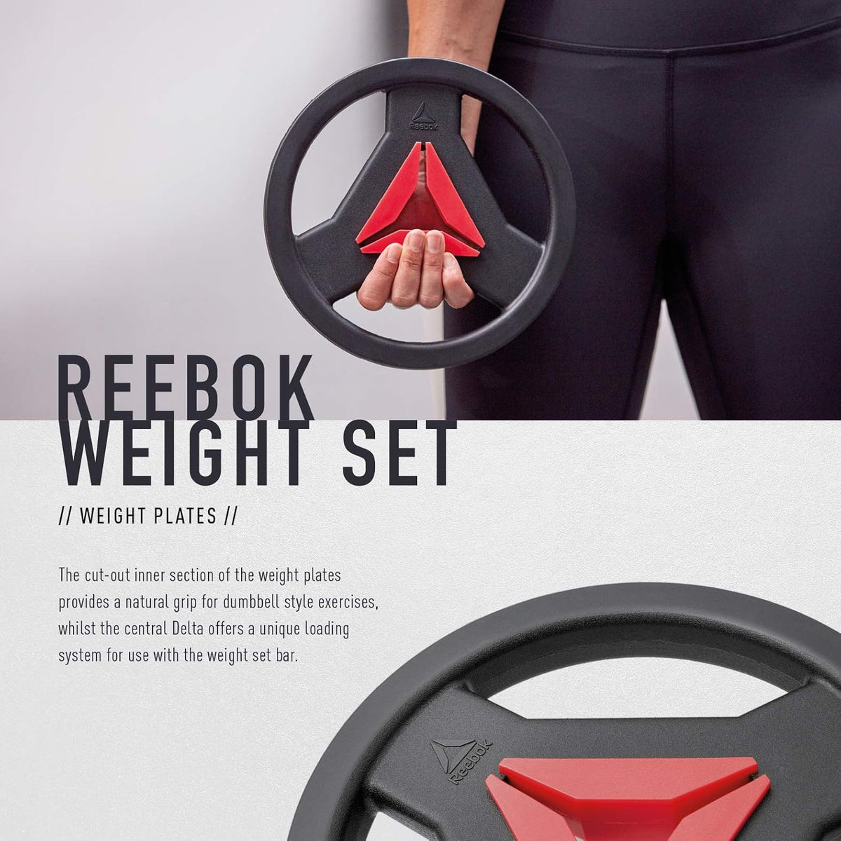 44lb. Weight Set w/56" 25mm Barbell Reebok