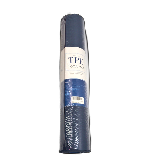 Yoga Mat Blue 72" X 26" Premium Tpe Solara