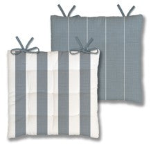 Seat Cushion Sky Blue 16" x 16" Reversible Cabana