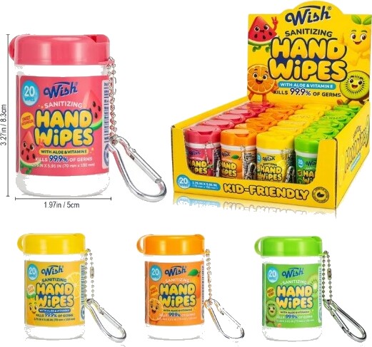 Sanitizing Wipes 20ct Ass't Scents Wish