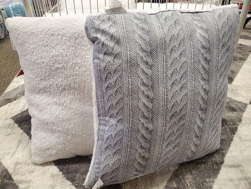 Printed Sherpa Cushions 24x24 Inch