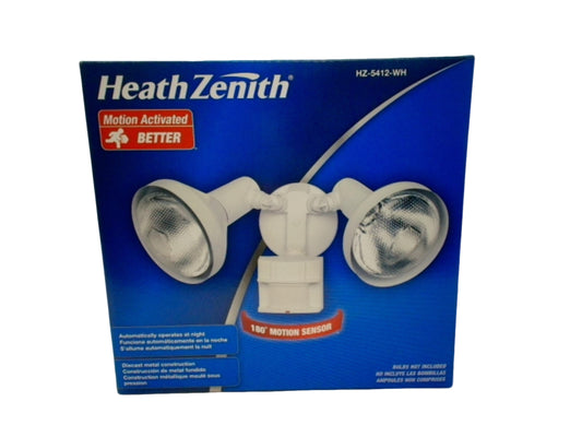 Motion Sensor Light Dual Head White Heath Zenith