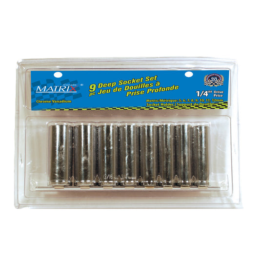9pc 3/8" Deep Socket Set Metric