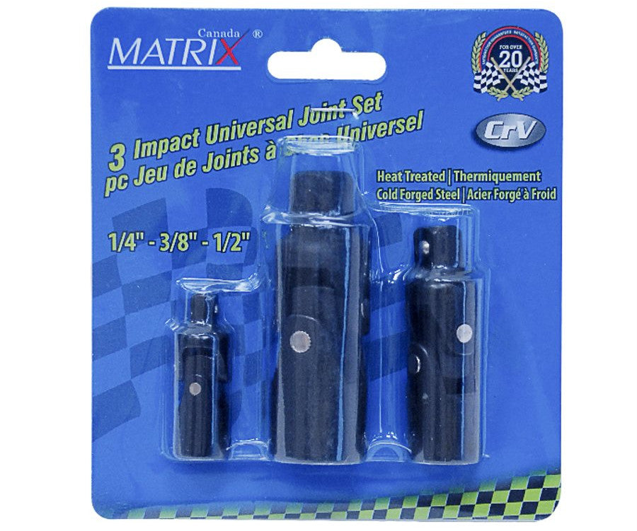 3 Pc Impact U-joint Set