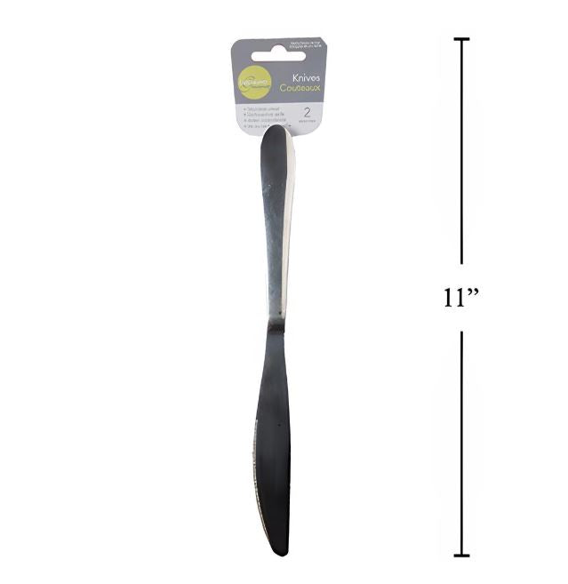 Dinner Knife 2 Pc Stainless Steel Luciano Gourmet