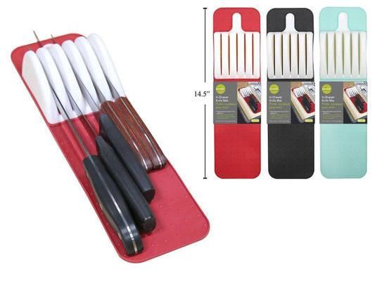 IN-DRAWER KNIFE MAT, 3 colours knives not included L.GOURMET