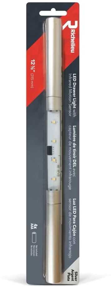 LED Drawer Light w/Motion Sensor 12-3/8" (batteries Not Included)