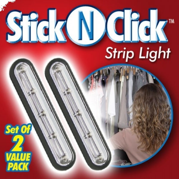 Stick N Click Strip LED Light 2pk. As Seen On Tv
