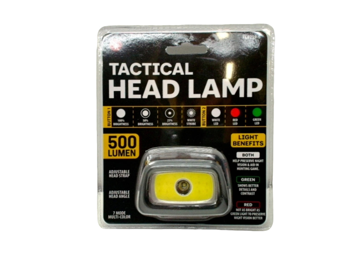 Lampe frontale tactique 500 lumens avec bandeau réglable