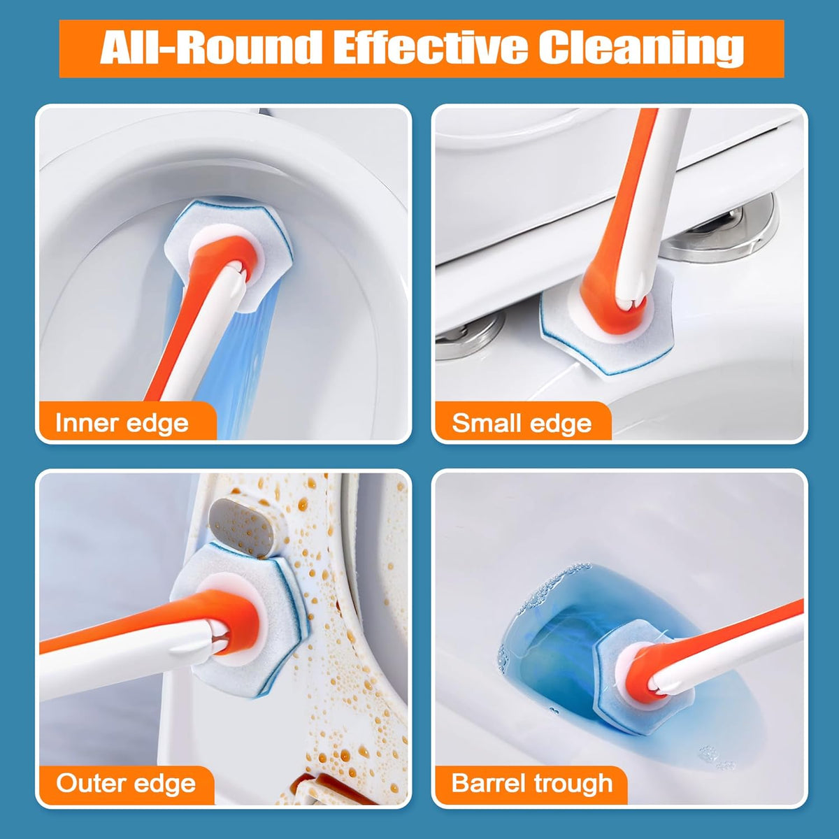 Disposable Toilet Brush w/40 Refills & Storage Caddy Jehonn - Additional View