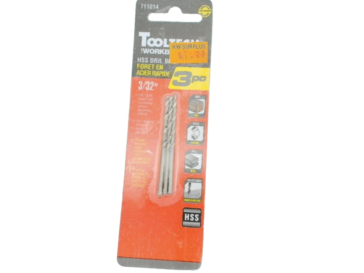 HSS drill bit 3/32 3 pc