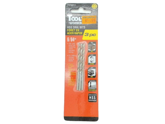 HSS drill bit 9/64 3 pc