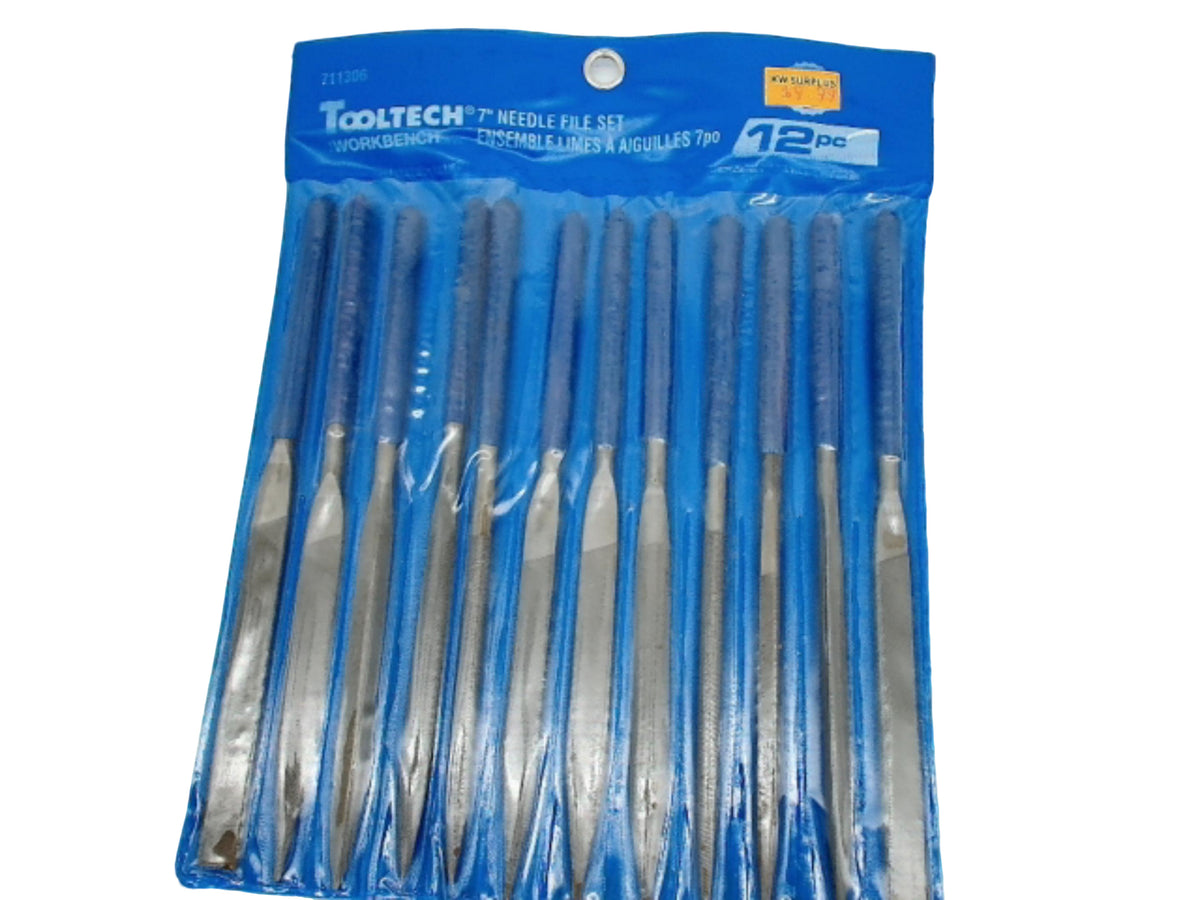 Needle File Set 7" 12 Pc Workbench