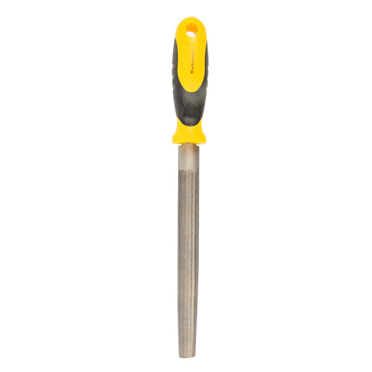 Half-round File W/plastic Handle 8"