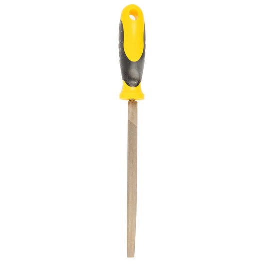Triangle File W/plastic Handle 8"