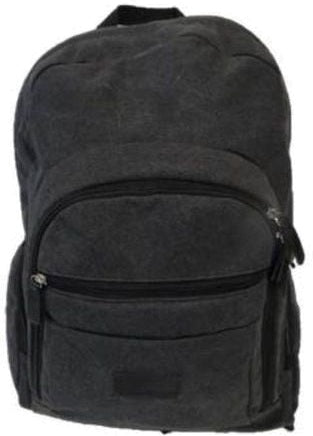 Backpack 16" Tundra Dark Grey Canvas w/Multiple Pockets Gino Ferarri