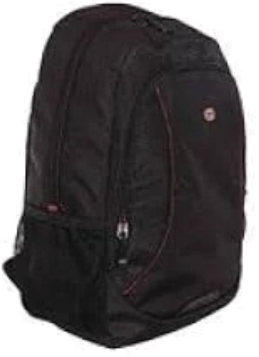Laptop Backpack 16" Eros Black w/Mesh Bottle Holders Gino Ferrari