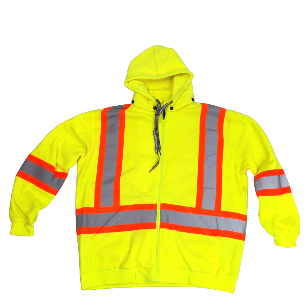Sweat à capuche haute visibilité avec capuche amovible 2XL jaune Forcefield
