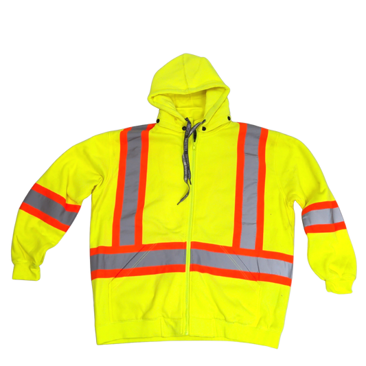 High Viz Hoodie w/Detatchable Hood 2XL Yellow Forcefield