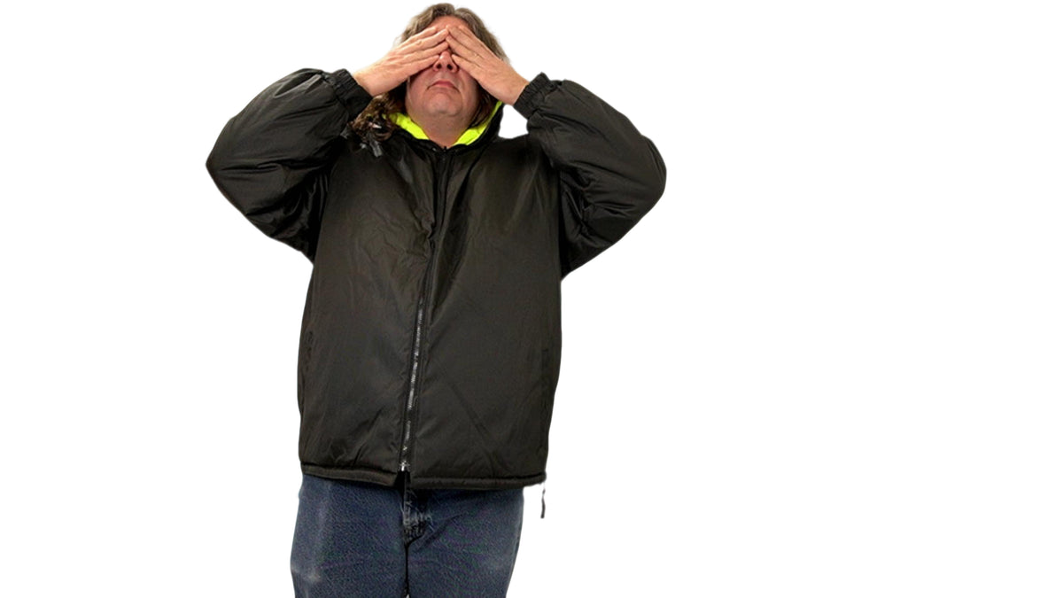 High Viz Jacket Reversible XL Black & Yellow Domtex - Additional View