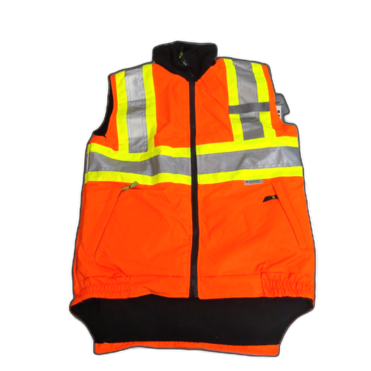 Orange Safety Vest W/ Liner Medium Reflective 3M
