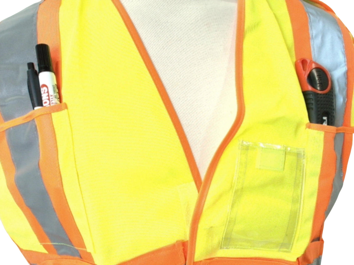 Safety Vest Lime Universal Size Bedrok - Additional View