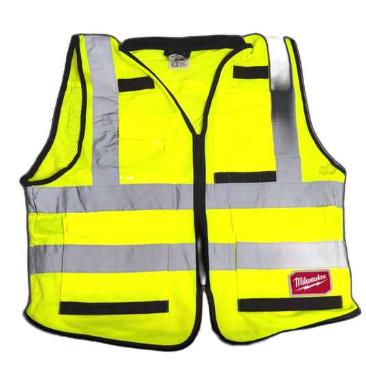 High Visibility Safety Vest Yellow Milwaukee Assorted Sizes
