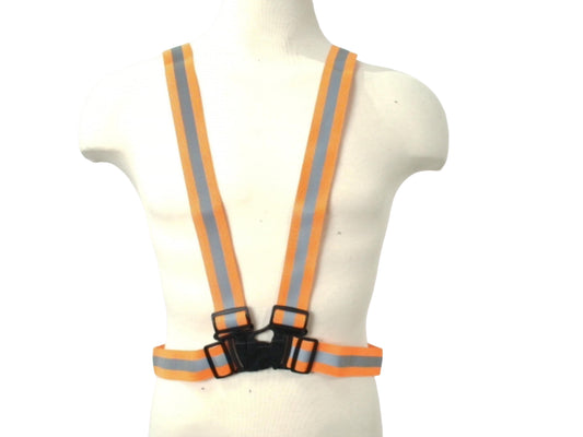 Hi Vis Safety Harness Sash One Size Elastic Waistband w/Quick Release Buckle Bedrok
