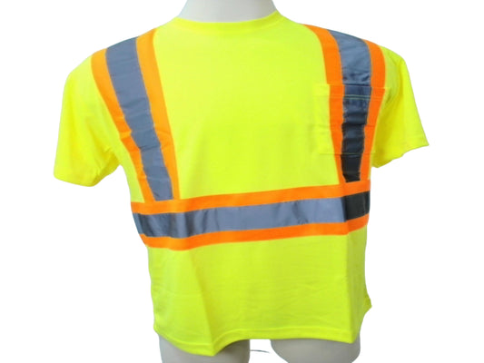 High Viz Safety T-Shirt Fluorescent Yellow 2XL