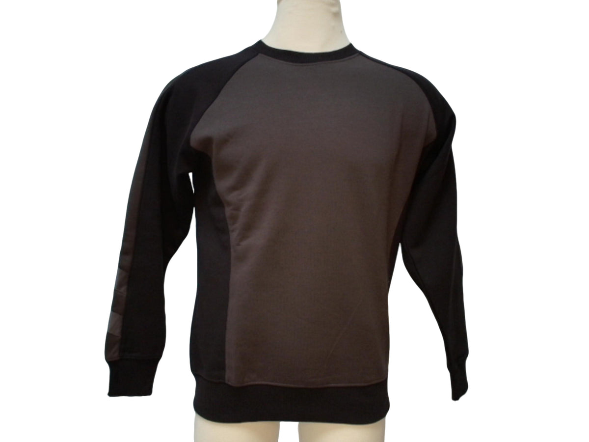 Sweatshirt Men's Two Tone Black/Grey Mascot Workwear Ass't Sizes - Additional View